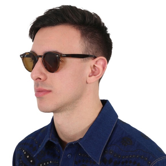 Ray-Ban Round Sunglasses Tortoise Frame Brown Lens Boho RB2180 710/73 51-21-150 main image 13